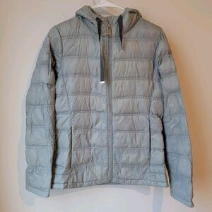 Calvin‎ Klein Womens Down Jacket Size XS Gray Winter Coat Packable Lightweight